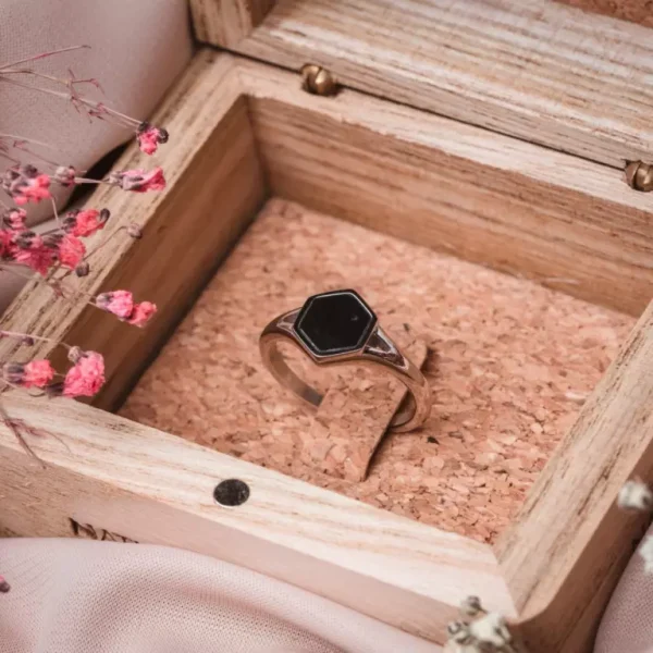 Ring Facade Marmor Silber